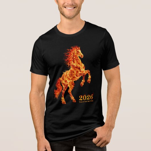 T-shirt En Tri-matière 2026 Year of the Fire Horse (Recto)