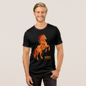 T-shirt En Tri-matière 2026 Year of the Fire Horse (Recto plein)