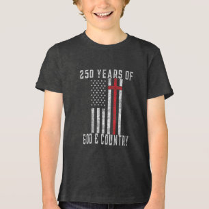 T-shirt En Tri-matière 250 Ans de Dieu et de la Patrie Dessin Patriotique
