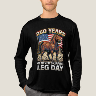 T-shirt En Tri-matière 250 Ans de Jamais Sauter la Jambe Patriotique Chev