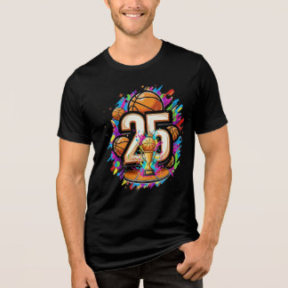 T-shirt En Tri-matière '25' Numéro Streetwear Tee
