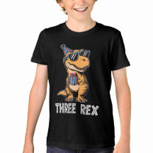 3 Rex Dinosaur 3e anniversaire garçon fille trois 