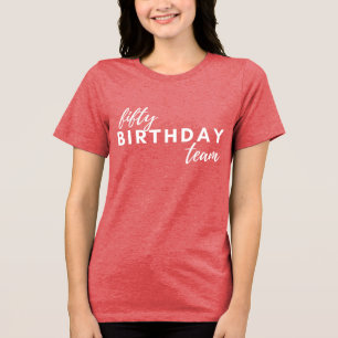 T-shirt En Tri-matière 50 Anniversaire Typographie de l'équipe Moderne Pe