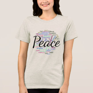 T-shirt En Tri-matière 50 mots pour la paix - KulshanPeace