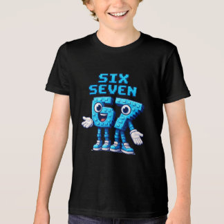 T-shirt En Tri-matière 67 Six Seven Blue Retro Pop Culture