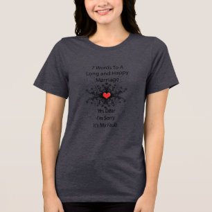 T-shirt En Tri-matière 7 Mots Pour Un Long Mariage
