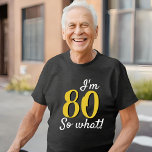 T-shirt En Tri-matière 80 donc ce Drôle Inspirationnel Citation 80e Anniv<br><div class="desc">80 donc ce Drôle Inspirationnel Citation 80e Anniversaire T-Shirt. 80,  c'est drôle et inspirant,  alors que pour un homme ou une femme qui célèbre le 80ème anniversaire. Grand t-shirt sur mesure pour une célébration spéciale. Personnalisez ce t-shirt avec votre âge.</div>