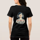 T-shirt En Tri-matière 80s Rétro Nostalgic Music Lover Throwback Design (Verso)