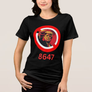 T-shirt En Tri-matière 8647 Anti Trump 86 47 Rétro Impeach 47 Anti-trump