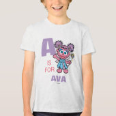 T-shirt En Tri-matière A est pour Abby Cadabby Personnalisé (Recto)