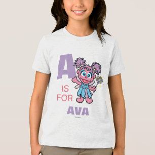T-shirt En Tri-matière A est pour Abby Cadabby Personnalisé