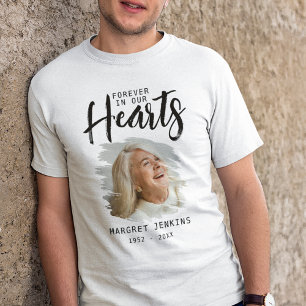T-shirt En Tri-matière À jamais dans nos cœurs Effet de photo brossée