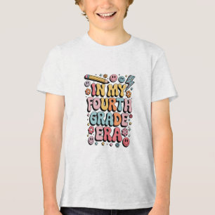 T-shirt En Tri-matière À l'ère de ma quatrième année 4e rentrée scolaire