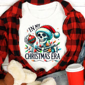 T-shirt En Tri-matière À mon époque de Noël Festive Squelette