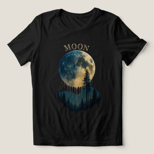 T-shirt En Tri-matière A wonderful and beautiful shirt for moon lovers. (Design Recto)