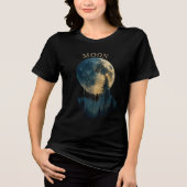T-shirt En Tri-matière A wonderful and beautiful shirt for moon lovers. (Recto)