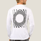 T-shirt En Tri-matière Abstract Black Hole Spiral Line Art  (Dos)