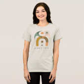 T-shirt En Tri-matière Abstract Geometric Mid-Century Modern Boho Art  (Recto plein)