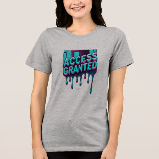 T-shirt En Tri-matière Access Granted | Retro Hacker Floppy Disk Graphic