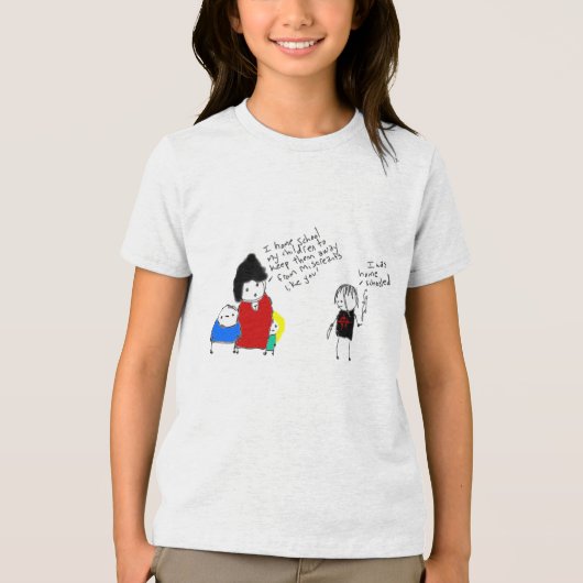 T-shirt En Tri-matière Accueil scolarisé enfreindre toutes les règles Tro (Recto)