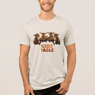 T-shirt En Tri-matière Action de grâce : Table des enfants