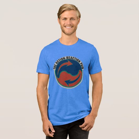 T-shirt En Tri-matière Action-Reaction Pair, Funny Physics Gift (Recto plein)