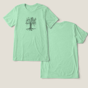 T-shirt En Tri-matière ADN arbre de vie stylisé vert