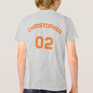 T-shirt En Tri-matière Ado doux Premium Nom du joueur garçon Numéro Jerse