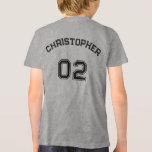 T-shirt En Tri-matière Ado Toddler Girl Nom du garçon Jersey Numéro Sport<br><div class="desc">Créez votre propre personnalisation, personnalisée, cool, taille unisexe, moderne, stylisée typographie noir / police / script, monogrammed nom de lecteur jersey numéro classe gris clair, pré-rétréci 100% ComfortSoft® tee - shirt de t-shirt coton doux. Entrez simplement votre nom / nom d'enfant / nom du joueur et numéro de maillot du...</div>