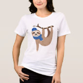 T-shirt En Tri-matière Adorable Hanoukka Sloth (Recto)