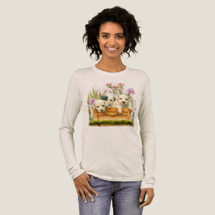 T-shirt En Tri-matière Adorables chiots dalmatiens à l'aquarelle