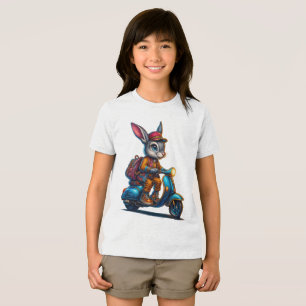 T-shirt En Tri-matière Adventure Bunny Tee's Kid's - Jote Rabbit sur scoo