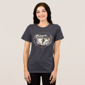 T-shirt En Tri-matière Affection sauvage - Les loups dans l'amour Illustr (Recto plein)