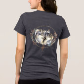 T-shirt En Tri-matière Affection sauvage - Les loups dans l'amour Illustr (Verso)