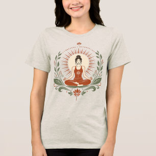 T-shirt En Tri-matière Affiche Respirer Équilibre Être Pleine Conscience