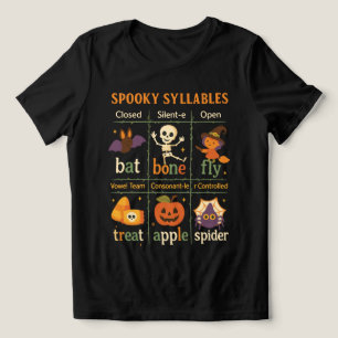 T-shirt En Tri-matière Affiche « Syllabes effrayantes » Halloween – Class