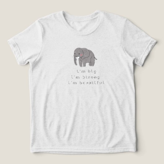 T-SHIRT EN TRI-MATIÈRE AFFIRMATION DE MOTIVATION (Design Recto)