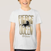 T-shirt En Tri-matière Afro Unicorn Fierce Queen (Recto)