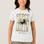 T-shirt En Tri-matière Afro Unicorn Fierce Queen (Recto)