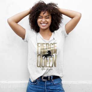T-shirt En Tri-matière Afro Unicorn Fierce Queen