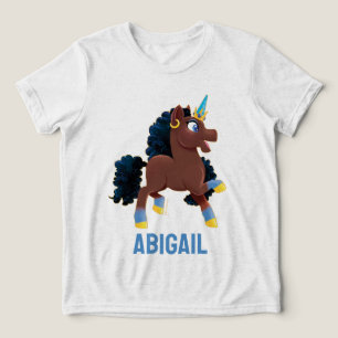 T-shirt En Tri-matière Afro Unicorn La magie