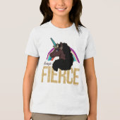 T-shirt En Tri-matière Afro Unicorn | Magique - Toujours fière (Recto)