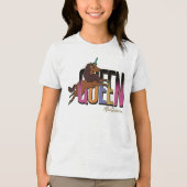 T-shirt En Tri-matière Afro Unicorn Queen Design (Recto)