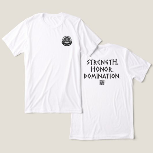 T-shirt En Tri-matière Agression impitoyable Fitness Gym Tee # 1 (Design Recto & Verso)