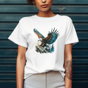 T-shirt En Tri-matière Aigle à l'aquarelle