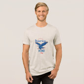 T-shirt En Tri-matière Aigle américain volant (Recto plein)