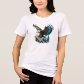 T-shirt En Tri-matière Aigle en aquarelle (Recto)