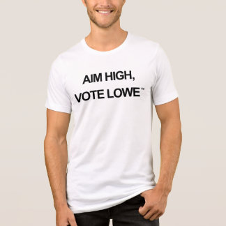 T-shirt En Tri-matière Aim High, Vote Lowe Statement British Map