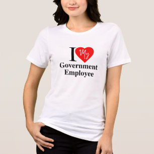 T-shirt En Tri-matière Aimez mon employé du gouvernement