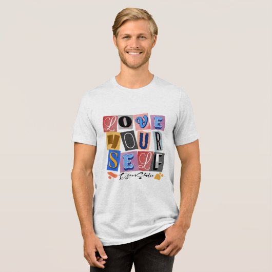 T-shirt En Tri-matière Aimez-vous - Autonomiser le design moderne (Recto plein)